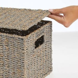 Panier à linge pliable de 40 L, tiroir à linge extractible, panier à linge tissé à la main, isolation, organisateur de fruits pour comptoir - Product Image 5