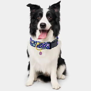 Kerah bunga anjing dapat diatur, dengan pesona bunga untuk XS Kecil Sedang besar hewan peliharaan anak perempuan anak laki-laki berjalan latihan lari - Product Image 4