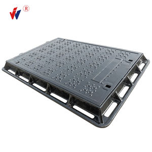 헤비 듀티 EN124 D400 사각 지하 연성 철 블랙 구두약 페인팅 맨홀 커버-드레인 커버 가격 - Product Image 2