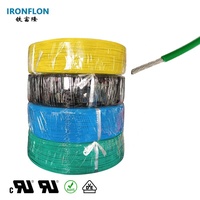 Cable de Alta Tensión con Aislamiento FEP, Cable Eléctrico UL10203 18AWG, Cable de Cobre Puro Trenzado Niquelado, Cable Automotriz