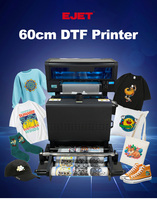 Nouvelle imprimante numérique DTF EJET I3200 à 2 têtes, 60 cm A3, entièrement automatique, pour l'impression sur film PET et t-shirts, vitesse de 12 m/h