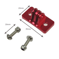 Support de fixation pour casque de parachutisme CNC pour GoPro Hero 13 12 11 10, Insta360 X4 et caméras DJI OSMO Action