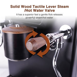 Macchina da Caffè Commerciale con Pompa Rotativa - Gruppo Singolo 9 Bar Doppia Caldaia 3200W per Piccoli Caffè con Alimentazione Automatica dell'Acqua - Product Image 5