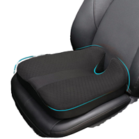 Coussin de siège en mousse à mémoire de forme orthopédique tricoté en forme de cale pour soulager les douleurs lombaires, des hanches et des poignets, personnalisable pour le bureau et la conduite