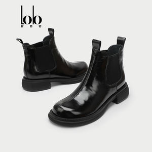 נשים בסגנון בריטי Chelseed קרסול מגפי zip עיצוב שטוח מגפיים מעור pu עבה תחתון החלקה-על שלג - Product Image 5