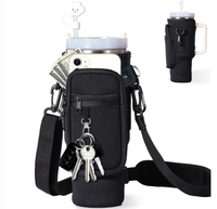 Accessoires de sport : poche pour téléphone pour sac de sport Stanley Tumbler, porte-bouteille, sac de sport en néoprène avec sangle réglable