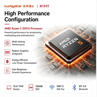 Ordinateur portable professionnel 15,6 pouces FHD AMD Ryzen 5, 8 Go de RAM, 256 Go SSD, Windows 11 Pro, vente en gros OEM