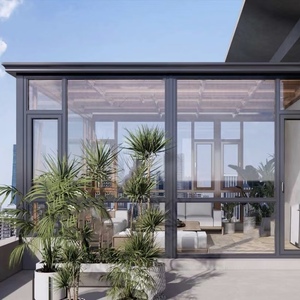 Pergola <span class=keywords><strong>bioclimatique</strong></span> moderne automatique en aluminium pour patio extérieur, verrière de jardin à haute transmission lumineuse en verre trempé - Product Image 3