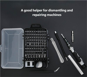 Bộ tua vít chính xác công nghiệp 115 trong 1, sửa chữa nhanh cho điện thoại, đồng hồ, máy tính, thiết bị điện tử tự làm, OEM - Product Image 3