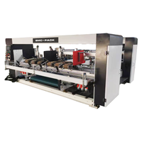 Encoladora de cajas semiautomática, piezas dobles, sellado de cartón, máquina para hacer cajas de cartón para cajas de cartón corrugado