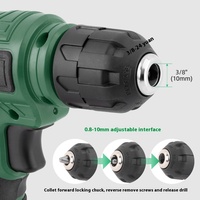 Perceuse électrique au lithium 21V en acier au carbone, ensemble de perceuse à main rechargeable, petite perceuse à pistolet, multifonctionnelle, réparation automobile