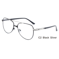 Nueva Llegada: Montura de Gafas Retro de Moda, Lentes para Hombre, Diseño de Montura Metálica, Gafas Ópticas