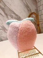 Bantal stroberi kepala bantal sofa, dekorasi boneka tidur mewah