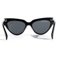 Finione haute couture pc noir oeil de chat lunettes de soleil lunettes de soleil luxe oeil de chat rétro mode classe lunettes de soleil pour femmes