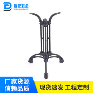 European Style Wrought Iron <b>Table</b> <b>Leg</b> Horseshoe Shape For Restaurant Cafe Use Durable Cast Iron Frame - Product Image 5