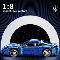 Cool Blue 11010 Marlatti Sports Car, Modelo Conmemorativo del 110 Aniversario, Auto de Carreras, Bloques de Construcción, Modelo de Plástico ABS, Juguete