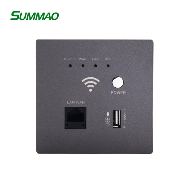 Luxury 2.4ghz Enterprise Mount Wall Wireless Access Electrical Smart Wifi Router Wall Socket