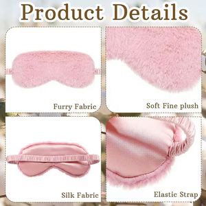 Nouvelle Masque de Sommeil Doux et Moelleux en Peluche, Satin et Coton pour les Yeux – Fourniture Essentielle pour la Santé - Product Image 3