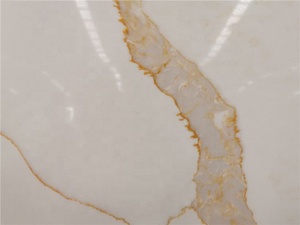 Tấm Đá Thạch Anh Vàng Calacatta Hoàn Toàn Mới Tấm Đá Nhân Tạo Tấm Đá Quart Tấm Thạch Anh - Product Image 2