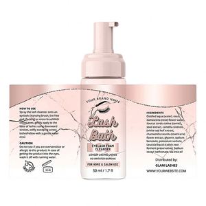 Lash Bath Eyelash Foam Cleanser 50ml For Home & Salon Use No Irritation Longer Lasting Lashes - Product Image 1