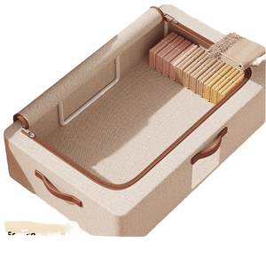 Boîte de <span class=keywords><strong>rangement</strong></span> sous lit en tissu, <span class=keywords><strong>plate</strong></span>, de type tiroir, pour vêtements, avec une bonne visibilité, pratique et peu encombrante - Product Image 1