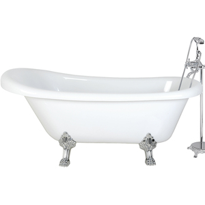Bañera acrílica con pie de garra de aleación de Zinc independiente clásica en blanco y negro, bañera ABS con <span class=keywords><strong>pies</strong></span> dorados - Product Image 5