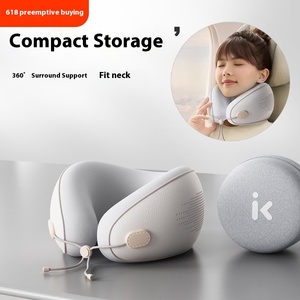 Xách tay cao su Bộ nhớ bọt hình chữ U du lịch gối máy bay cổ hỗ trợ và bảo vệ cho giấc ngủ trên đường đi - Product Image 6