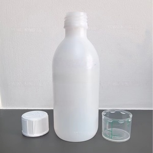 473ml 16 oz 500ml empty bottle square screw mouth household <b>plastic</b> bottle arched PET <b>plastic</b> bottle red writing <b>cap</b> - Product Image 3