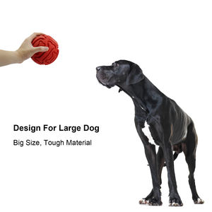 Büyük agresif Chewer köpekler için dayanıklı yıkılmaz kauçuk top oyuncak sürdürülebilir interaktif köpek oyuncak - Product Image 5