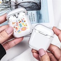 Aliens personalizado Floral claro suave a prueba de golpes TPU funda de teléfono AirPods 1 2 Pro 3 diseño de impresión de lujo protector incluido