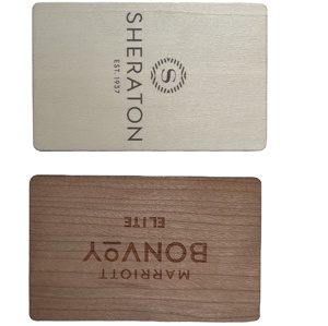 คีย์การ์ดโรงแรม RFID ไม้ Basswood - Product Image 3