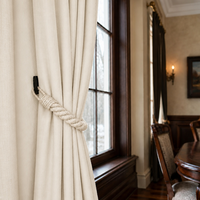 Attache de rideau décorative en corde torsadée blanche de style européen pour chambre, villa, appartement