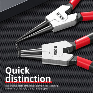 5 "7" 9 "13" CRV Bent Straight External Internal Circlip Pinces Set Snap Ring Spring Clip Tool - Product Image 6