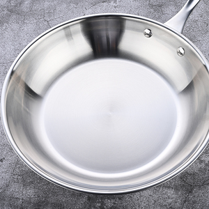 Poêle en acier inoxydable 304 facile à nettoyer, finition miroir, 22/24/30 cm, pour cuisinière à gaz et plaque à induction - Product Image 6