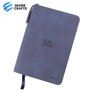 Notebook per diario in pelle con copertina morbida per anno personalizzato