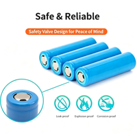 Batterie cylindrique lithium-ion à faible MOQ 14500, 600 mAh, 800 mAh, 1000 mAh, 3,7 V, rechargeable pour enceintes