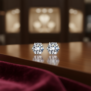 Pendientes Clásicos Redondos de Circonita con Corte Brillante de 5mm, Engaste de Garra, Joyería de Moda para Mujer, Regalo, Pendientes de Aleación - Product Image 2