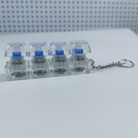 Cross Border XDA Keycap High Transparency Luminous Stress Relief Mechanical Keyboard Keychain Pendant Toy Accessory