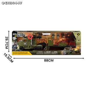 Incroyable petit jouet pour hommes de l'armée soldat vert ensemble de jeu de figurine camion <span class=keywords><strong>militaire</strong></span> équipement jouet kit de friction pour garçon jeu de rôle - Product Image 6