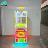 Mini machine à griffes compacte en métal, type arcade, avec système de paiement sans espèces par QR, pour attrape-poupées, bonbons, cadeaux et boîtes de récompenses, CE