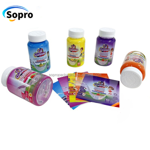 Custom frutta e verdura integratore vitaminico bottiglia termorestringente etichetta etichetta etichetta involucro di plastica PET Bottle etichetta - Product Image 5