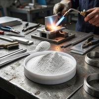 Poudre de flux de soudure en aluminium TIBright, blanche, point de fusion 500-600°C, fluorure de potassium, flux de soudure écologique pour l'aluminium