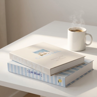 Ensemble de faux livres bleus pliables et creux, pièces d'appoint pour la mise en scène des étagères, pour la décoration de boutiques, de showrooms et de maisons