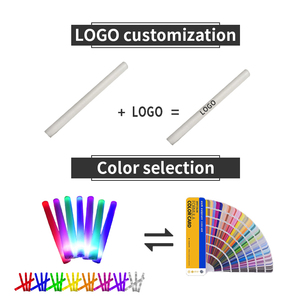 Tùy chỉnh màu Hồng bọt GLOW STICK buổi hòa nhạc vui vẻ đồ chơi khuyến mại LED ánh sáng trắng cổ Vũ Thanh cho người hâm mộ - Product Image 6