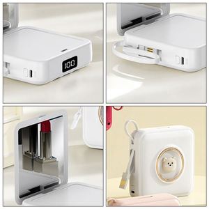 Mini Llavero Personalizado con Banco de Energía, Espejo de Maquillaje Portátil de Bolsillo, Banco de Energía de 20000 mAh para Niños - Product Image 5