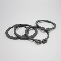 UNI7435 23mm Steel Retaining Ring & Circlip (DIN471 Standard) Industrial Black Finish 47-54 HRC Hardness Retaining Washers