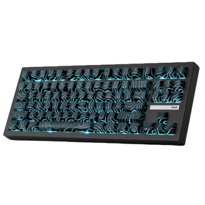 Clavier mécanique programmable Zornher ZH870 noir, rétroéclairage RGB, gravure latérale topographique, sans fil, trois modes, interrupteurs silencieux, 88 touches, pour jeux - Product Image 1