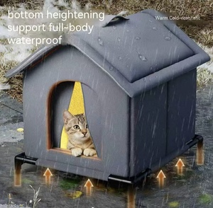 Katzenhöhle Rechteckig Modisch Klassisch <span class=keywords><strong>Outdoor</strong></span> Winter Wärmebeständig Wasserdicht Regenfest Verdicktes Geschlossenes Zelt zum Warmhalten - Product Image 2