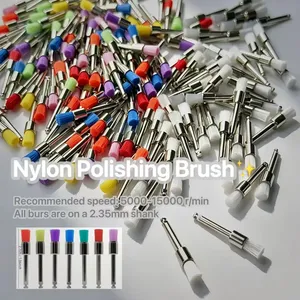 50/100PCS Soft and dense Nylon Polishing Heads Brushes 2.35mm Colorful Cleaning & Polishing Tools - Product Image 1