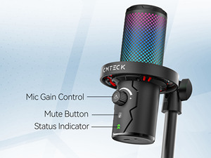Cmteck Xm560 RGB Có Dây <span class=keywords><strong>Microphone</strong></span> LED <span class=keywords><strong>USB</strong></span> Chơi Game Máy Tính & Studio Podcast Ghi Âm Streaming Xm560 RGB Condenser <span class=keywords><strong>Microphone</strong></span> - Product Image 3